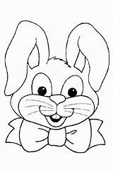 Coloring Bunny Face Easter Pages Cute Baby Clipart Color Popular Some Library Coloringhome Comments sketch template