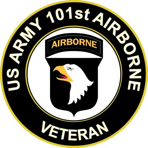 U S Army Veteran 101st Airborne Division Sticker Decal