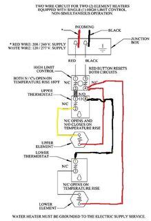 water heater wiring diagram dual element wiring