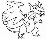 Charizard Glurak Dracaufeu Evoli Entwicklungen Pokémon Evolved Ausmalen Megaevolucionados Entwicklung Entwickelte Malvorlage Coole Bonjourlesenfants sketch template