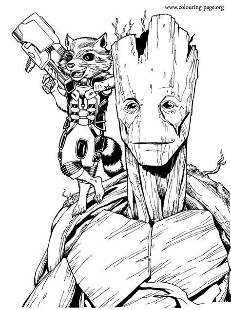 baby groot coloring pages printable groot  guardians