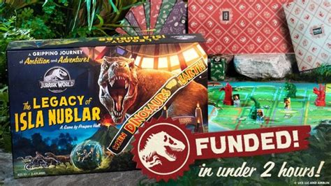 Jurassic World The Legacy Of Isla Nublar Board Game Up On Kickstarter