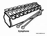 Percussion Xylophone sketch template