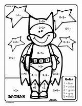 Superhero Math Worksheets Heroes Super Color Superheroes Addition Number Printable Printables Touch Classroom Hero Coloring Week Theme Point Sheet Kindergarten sketch template