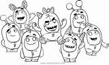 Oddbods Coloring Disegno Gruppo Nickelodeon Mga Entertainment sketch template