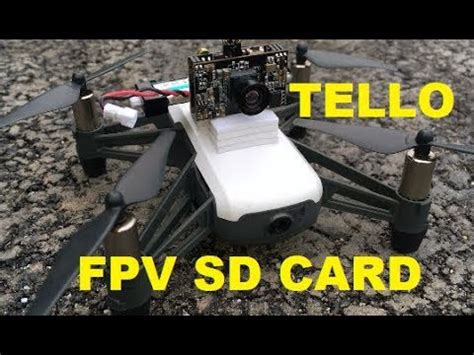 dji ryze tello  fpv sd card recorded quality video review youtube