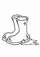 Boots Coloring Pages sketch template
