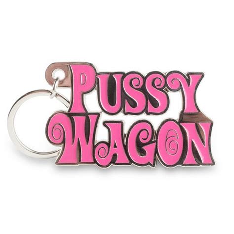 1pc Alloy Fashion Movie Kill Bill Series Pussy Wagon Keyring Letter