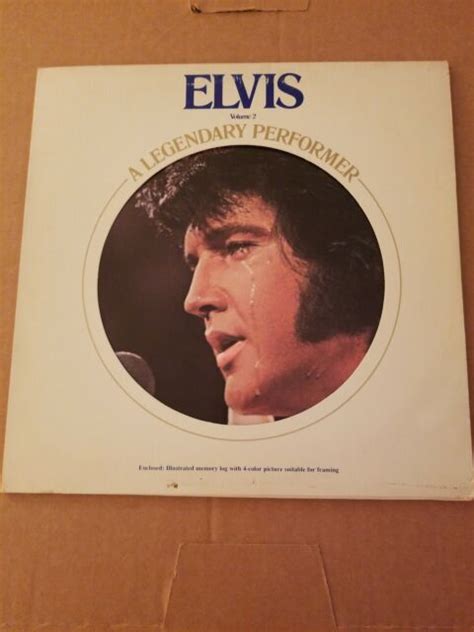 elvis a legendary performer vol 2 vinyl record 1976 ex ebay