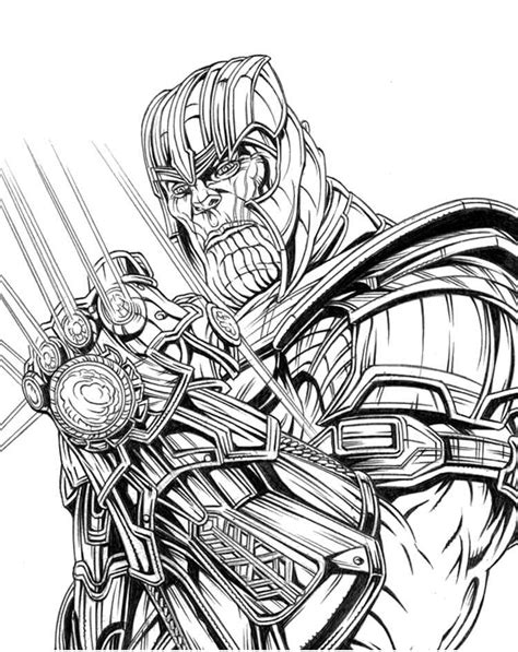 thanos coloring pages  printable coloring pages