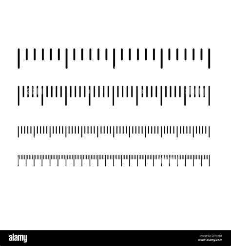 Escala De Medida Sobre Fondo Blanco Escala De Diferentes Unidades