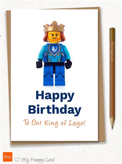 lego birthday card printable boy birthday card lego fan etsy lego