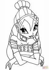 Winx Bloom Club Coloring Pages Printable Supercoloring Drawing sketch template