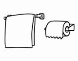 Coloring Paper Towel Toilet Hair Bathroom Dryer Coloringcrew Pages sketch template