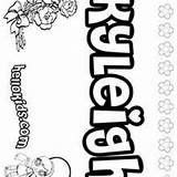 Kyleigh Coloring Name Pages Hellokids Kylee Kylie sketch template
