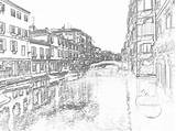 Venice Coloring Pages Fondamenta Coloringpagesforadult Drawings sketch template