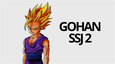 Drawing Gohan Ssj2 Super Saiyan 2 Dragon Ball Z Youtube