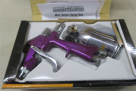 central pneumatic detail spray gun nib schmalz auctions