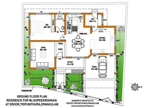 kerala house plans  estimate    sqft home design