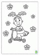 Coloring Flowertots Fifi Dinokids Pages sketch template