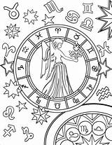 Virgo Zodiac Sternzeichen Signo Jungfrau Zodiaco Ausmalbild Signos Supercoloring Colorear Astrological Print Vitrais Libro Kategorien Astrologia sketch template