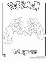 Metagross Colouring sketch template