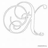Letters Coloring sketch template