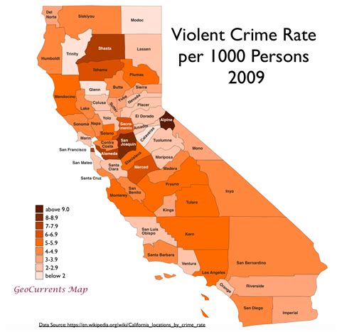 Crime Rate Map Of Usa