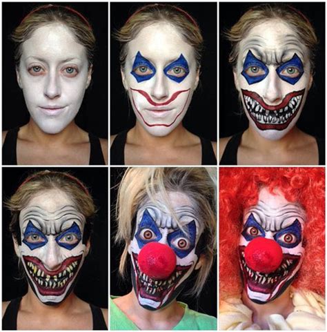 Easy Scary Clown Makeup Makeup