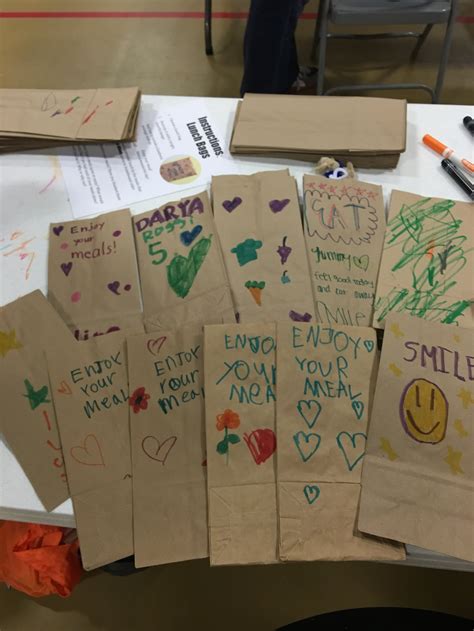 decorate lunch bags — doing good together™