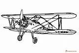 Airplane Coloring Pages Old Planes Printable Drawing Drawings Sketches sketch template