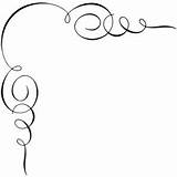 Corner Clipart Scrollwork Clipartmag Scroll Clip Calligraphy sketch template