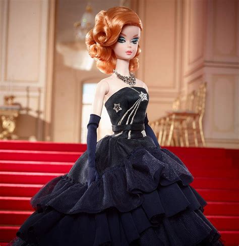 amazoncom barbie fashion model collection black gown doll toys