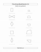 Quadrilaterals Classifying Geometry sketch template