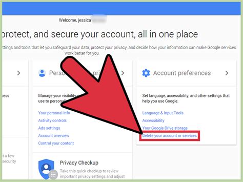 delete  google account  steps  pictures wikihow