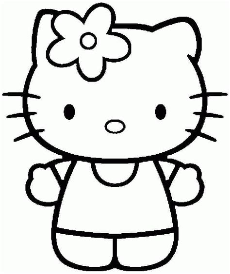 colouring pages cartoon  kitty printable  toddler coloring home