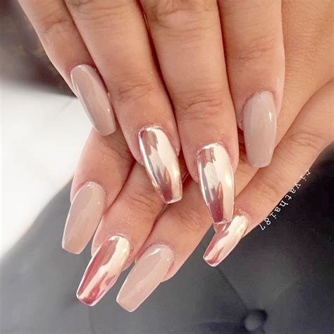 amazing chrome nails trends  suit