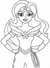 Supergirl Educative sketch template