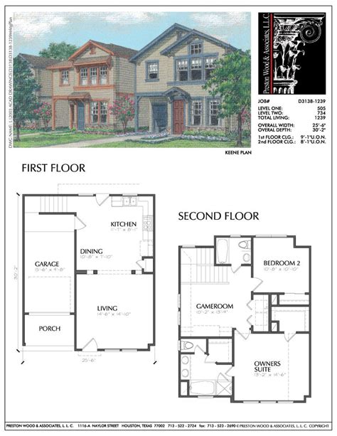 story house plans  story home blueprint layout residential preston wood