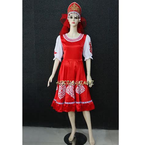 High Quality Customized Traditional Russian Costume Russian National