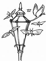 Coloring Lantern Moth Lanterns Colorare Lanterna Lanterne Cecropia Laterne Moths Motten Farola Ausmalen Ausmalbild Straßenlaterne Supercoloring Tangled Kleurplaat Malvorlagen Designlooter sketch template