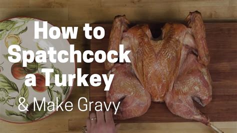 how to spatchcock a turkey youtube