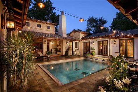 florida house plans courtyard pool style home building plans