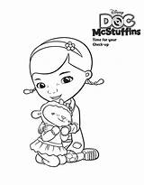Doc Mcstuffins Pages Coloring Stuffy Getcolorings sketch template