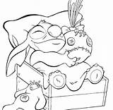 Stitch Coloring Lilo Pages Printable Kids sketch template