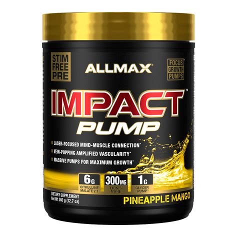 allmax impact pump nutrition sports fitness