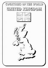 Coloring England Map United Kingdom sketch template