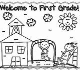 Grade Coloring Pages First 1st Printable Getcolorings Getdrawings sketch template