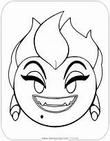 Ursula Emojis Disneyclips sketch template