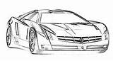 Cadillac Coloring Ats Eldorado sketch template